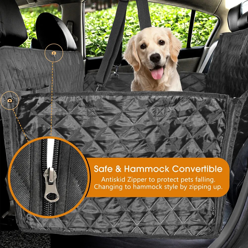 Dog car seat waterproof & hammock convertible best sale